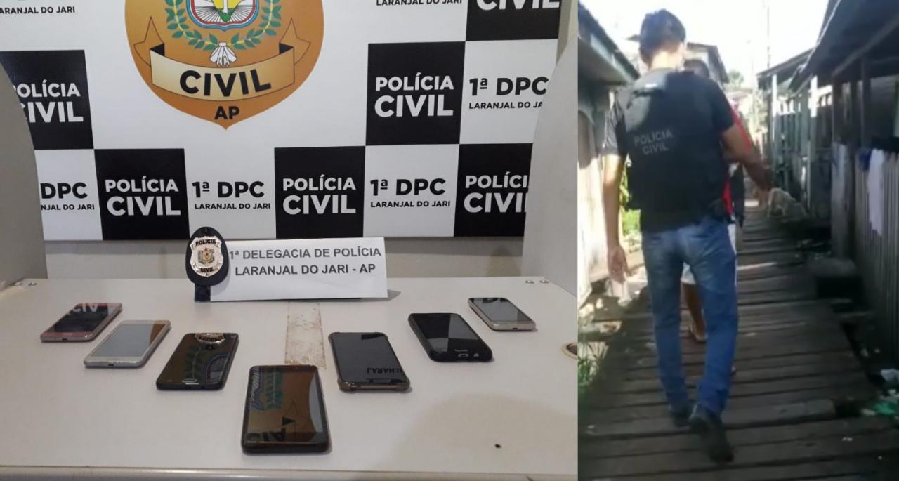 POLÍCIA CIVIL PRENDE 12 PESSOAS E RECUPERA 8 CELULARES DURANTE A OPERAÇÃO “VESTÍGIO” EM LARANJAL DO JARI